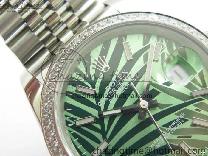 MiroTime 0501 DateJust 36 SS 126284 BP Maker 1:1 Best Edition New Green Dial on Jubilee Bracelet Sleek 2522